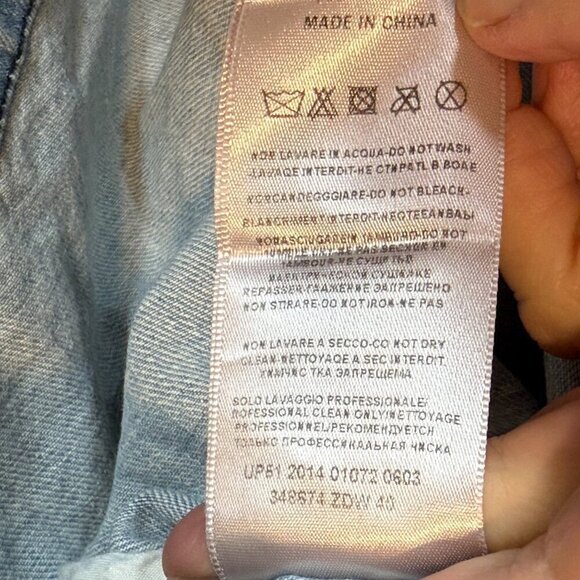 Mon Air Paris Denim Mini Dress Medium - Picture 10 of 11